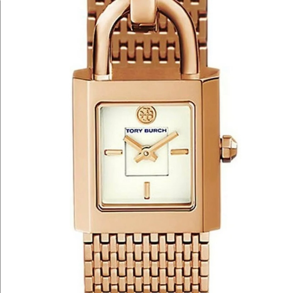 NEW Tory Burch Surrey Rose Gold Tone Stainless Watch
